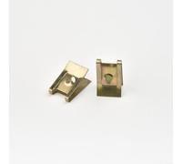 Lapiglo Lot de 20 clips de fixation de pare-chocs de voiture en forme de U en métal à visser pour garnitures de portières, capot de moteur pour protection