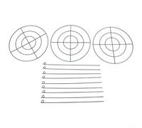 Lapiglo Lot de 3 cages de support en métal pour plantes grimpantes, plantes, légumes, terreau de rempotage (type cercle) - Vert - 40 cm