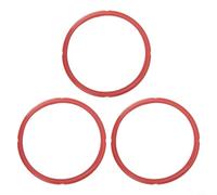 Lapiglo Lot de 3 joints d'étanchéité en silicone de 6 QT pour autocuiseur électrique Ring - Joint étanche pour remplacement IP-DUO60 IP-LUX60 60, rouge et blanc (rouge)