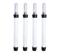 Lapiglo Lot de 4 jauges de niveau d'eau flottantes pour plantes blanches avec échelle pour visualiser l'état de l'eau et les niveaux bas dans les jardins (180#)