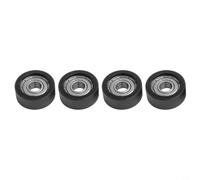 Lapiglo Lot de 4 rameurs pour roues de siège avec roulements, rouleau en nylon de 8 x 27 x 11,4 mm pour rameurs résistants à l'eau, poulie lisse à haute charge