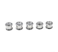 Lapiglo Lot de 5 boulons de plateau de vélo en acier inoxydable pour réparation de composants de vélo de montagne - Argentés (C simple)