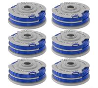 Lapiglo Lot de 6 bobines et lignes de rechange pour Flymo FL289 AutoFeed, compatible avec Contour 500 Multi Trim 250D 300DX Garden (6 pièces) 1,65 mm