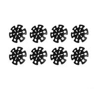 Lapiglo Lot de 8 paniers de bâtons en forme de flocon de neige avec embouts en caoutchouc, housses de boue pour bâtons de trekking, ski, randonnée, protections anti-évier pour neige douce et boue