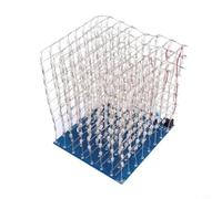 Lapiglo Lumière LED 3D 8x8 pour Cube DIY Electronique Kit 512 LED Projet de Soudure Étudiants STEM éducatif avec plusieurs modes d'animation Bleu
