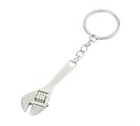 Lapiglo Mini clé à molette réglable n métal pour anneau de main, tournevis portable mignon, jouet pour amateurs de bricolage, argent, 6,5 cm