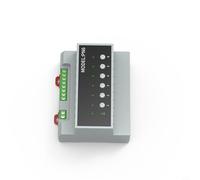 Lapiglo Module de commutateur de relais Wi-Fi 6 canaux pour Zigbee - Contrôle multicanal 16 A avec indicateurs LED et boutons manuels - Gris (pour zig-bee)