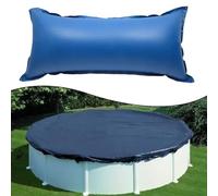 Lapiglo Oreiller gonflable en PVC pour éviter les feuilles et les débris, couverture d'hiver flottante pour piscine et baignoire, facile à nettoyer, bleu pour grande taille