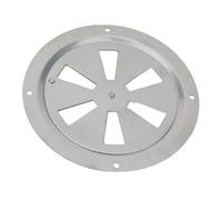Lapiglo Panneau de ventilation en acier inoxydable 316 de qualité marine, grille d'air réglable avec bouton latéral, yacht, camping-car, caravane, 125 x 125 mm