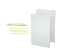 Lapiglo Panneaux latéraux en mousse EVA de 27,9 x 43,2 cm, ensemble de joints d'isolation thermique et réduction du bruit avec ruban adhésif double face, blanc
