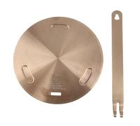 Lapiglo Plaque diffuseur de chaleur à induction, pour mijoter en acier inoxydable pour convertisseur d'anneau, chauffage même 240 mm, or rose (A)
