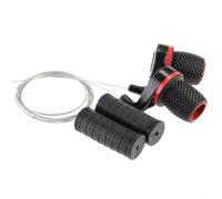 Lapiglo Poignée de commande d'accélérateur de bateau avec câble pour moteurs hors-bord 4HP, levier de barre de direction directe, alésage de 0,2 cm, noir