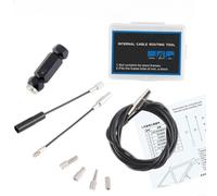 Lapiglo Pour câblage de cadre de vélo et câbles DI2, tête magnétique pour protection avec manchons en aluminium à dégagement rapide, noir/bleu (standard- noir)