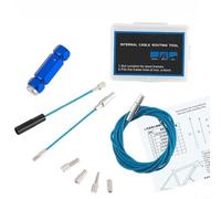 Lapiglo Pour câblage de cadre de vélo et câbles DI2, tête magnétique pour protection avec manchons en aluminium à dégagement rapide, noir/bleu (standard- bleu)