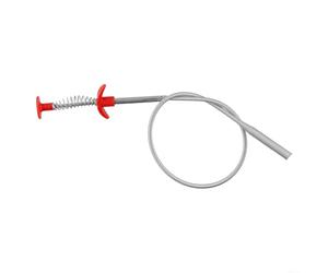 Lapiglo Ramasseur à ressort flexible de 61 cm, longue portée, petites pièces, main de levage non magnétique avec 4 broches, argent/pour rouge
