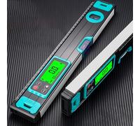 Lapiglo Règle de niveau numérique de 20 cm/30 cm avec écran LED rétroéclairé, pour mise hors tension et réinitialisation automatiques, nivellement précis en métal ferreux