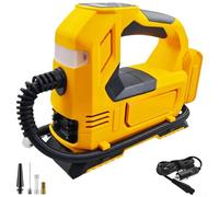 Lapiglo Sans fil pour gonfleur de pneu 160 PSI haute vitesse 60 l/min, manomètre numérique, pour arrêt automatique, compatible avec batterie Li-Ion 18 V 20 V (B)
