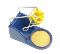 Lapiglo Support de fer à souder, support en alliage à monter soi-même, éponge de nettoyage, profil bas, 140, 67, 60 mm, réparation électronique, technicien, banc, dessus de laboratoire