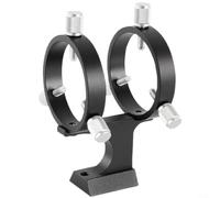 Lapiglo Support de recherche entièrement en métal de 50 mm pour télescope, support de lunette de guidage avec boutons de réglage de précision pour astronomie extérieure (noir)