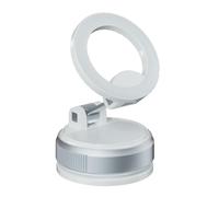 Lapiglo Support de voiture rotatif à 360° avec base d'aspiration sous vide, support de console centrale stable, conduite fluide, couleur blanche