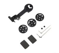 Lapiglo Support d'ordinateur de vélo en aluminium pour Bryton pour Wahoo, support GPS léger et anti-vibrations avec 3 bases, noir (A)