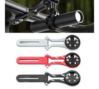 Lapiglo Support d'ordinateur en alliage d'aluminium pour vélo Cateye pour Bryton, angle réglable pour support de potence de vélo, rouge