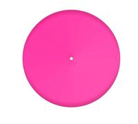 Lapiglo Tapis de platine vinyle en acrylique 3 mm Rose 30,5 cm LPs, tapis antidérapant avec étiquette affaissée