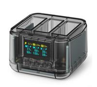 Lapiglo Triple chargeur intelligent pour Pro & Pro 2, caméra d'action pour batterie pour concentrateur avec affichage de la tension et gestion thermique