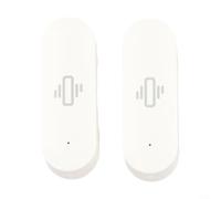 Lapiglo Tuya Lot de 2 détecteurs de vibrations WiFi en temps réel compatibles avec l'application Life App, moniteur de sécurité à sensibilité réglable, blanc