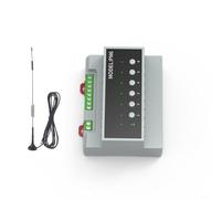 Lapiglo Tuya Module de commutateur de relais WiFi 6 canaux pour Zigbee, contrôle multicanal 16 A avec indicateurs LED et boutons manuels domotique, gris (antenne wifi Ex)