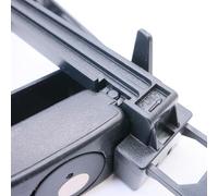 Lapiglo Unité d'entraînement pour pendule à quartz noir, pour mouvement d'horloge en plastique avec charge de 100 g, convient à différents types d'horloge