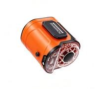 Lapiglo Ventilateur portable pour la taille et le cou, 5 niveaux de flux d'air, batterie longue durée de 3600 mAh, USB, charge rapide, pour mains compactes, travail de refroidissement (orange)