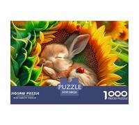 Lapin 1000 Pièces Puzzle Adultes Et Enfants Animal Classiques Cadeau Enfants Cadeaux Impossible 38x26cm/1000pcs