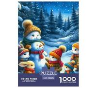 Lapin 1000 Pièces Puzzle Animaux pour Adultes Enfants, Défi Jouets, Cadeau, Jouet pour Enfant, Jeux Éducatif, Qualité Premium 38x26cm/1000pcs