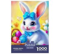 Lapin 1000 Pièces Puzzle Animaux pour Adultes Enfants, Parfait pour Les Amateurs De Puzzles, Cadeau d'anniversaire, Jeu Éducatif, Qualité Premium 70x50cm/1000pcs