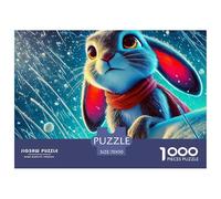 Lapin 1000 Pièces Puzzle Animaux pour Adultes, Parfait pour Les Amateurs De Puzzles, Cadeau, Jouet pour Enfant, Jeu Éducatif, Qualité Premium 70x50cm/1000pcs