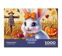 Lapin 1000 Pièces Puzzles Animaux pour Adultes, Parfait pour Les Amateurs De Puzzles, Cadeau, Jouet pour Enfant, Jeux Éducatif, Qualité Premium 52x38cm/1000pcs