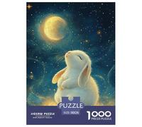 Lapin 1000 Pièces Puzzles pour Adultes, Défi Jouets, Cadeau d'anniversaire, Jeu Éducatif, Qualité Premium 38x26cm/1000pcs