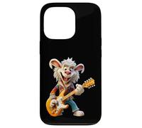Lapin à Bascule Happy Cartoon Jouant de la Guitare électrique Coque pour iPhone 13 Pro