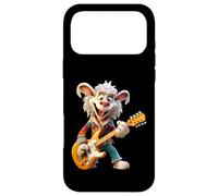 Lapin à Bascule Happy Cartoon Jouant de la Guitare électrique Coque pour iPhone 17 Pro Max