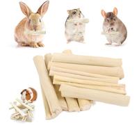 Lapin à Mâcher Jouets,200g Bâtons de Bambou Naturel,Bâtonnets de Foin Timothy,Bâtons De Bambou à Mâcher pour Lapins,Bambou Sucré Naturel pour Lapin,Bâton de Bambou pour Hamsters,Petits Animaux