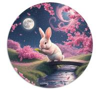 Lapin à Oreilles Puzzle pour Adultes 1000 Pièce Pet Mignon Premium Un Difficile Jeu Éducatif Cadeaux pour Hommes 1000pcs (67.5x67.5cm)