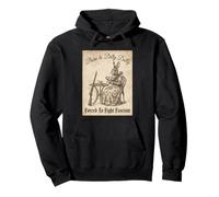 Lapin Amusant Born to Dilly Dally Forced to Fight Fascism Sweat à Capuche