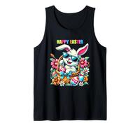 Lapin Amusant pour Pâques - Motif Happy Easter - pour Adultes Débardeur