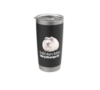 Lapin angora anglais alimenté par le café et l'angora peluche animal Gobelet isotherme en acier inoxydable double paroi