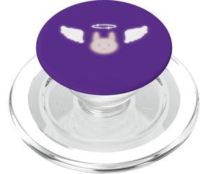 Lapin au Paradis avec Halo Mignon Kawaii Y2K 90s Archange PopSockets PopGrip pour MagSafe