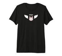 Lapin au Paradis avec Halo Mignon Kawaii Y2K 90s Archange T-Shirt Haut de Gamme
