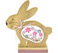 Lapin avec des fleurs 12 cm