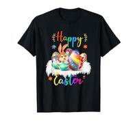 Lapin avec des œufs Joyeuses Pâques T-Shirt