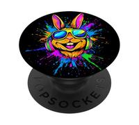 Lapin avec Lunettes de Soleil Lapin des Champs Doux Lapins PopSockets PopGrip Adhésif